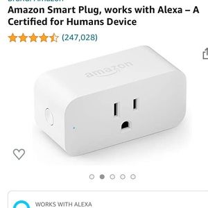 Amazon Smart Plug, works with Alexa